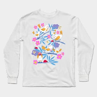 Birding for Bugs, Colorful Long Sleeve T-Shirt